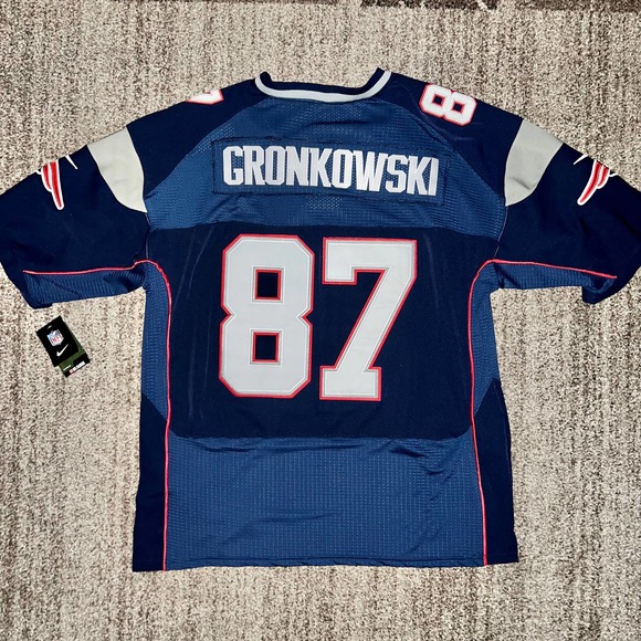 Nike Onfield Authentic New England Patriots #87 Gronkowski Jersey - Picture 1 of 12